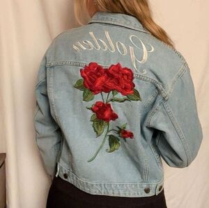 TNA Embroidered denim Jacket